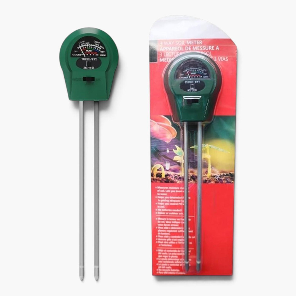 Bodentester 3-in-1 – pH, Feuchtigkeit & Licht Messgerät für Pflanzen