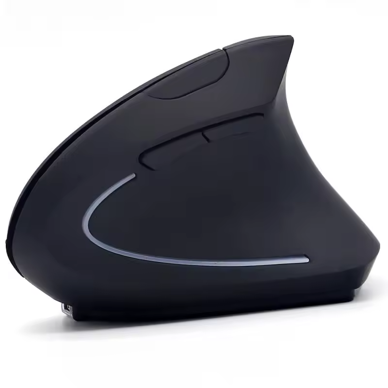 Ergonomische Vertikale Maus – 1600 DPI, 6 Tasten (Kabellos & Kabelgebunden)
