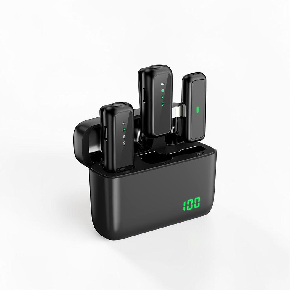 SX6 Dual Wireless Lavalier Mikrofon Set mit Ladebox