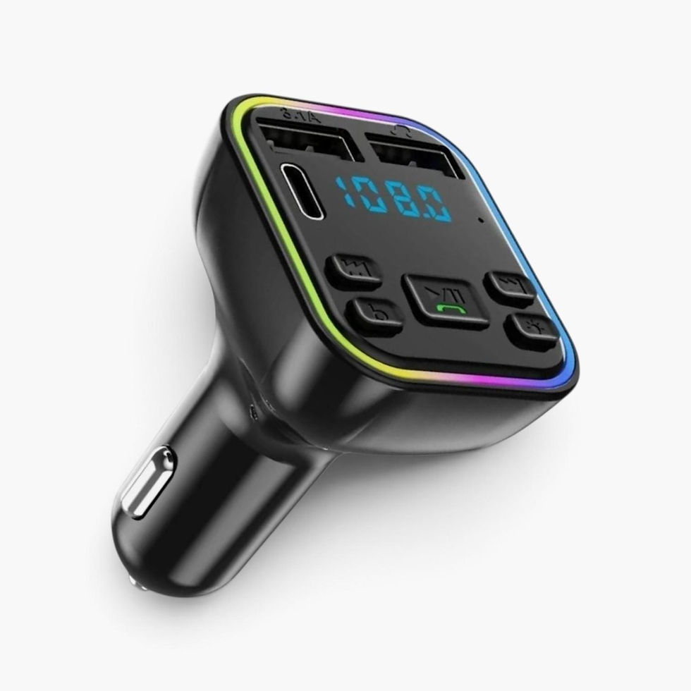 FM Transmitter Bluetooth 5.3 - KFZ Radio Adapter mit Freisprechen & 2x USB
