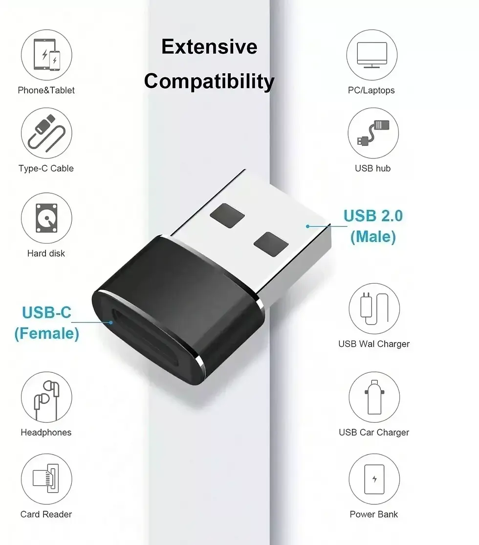 Miniaturbild: 2x USB A auf USB C Adapter