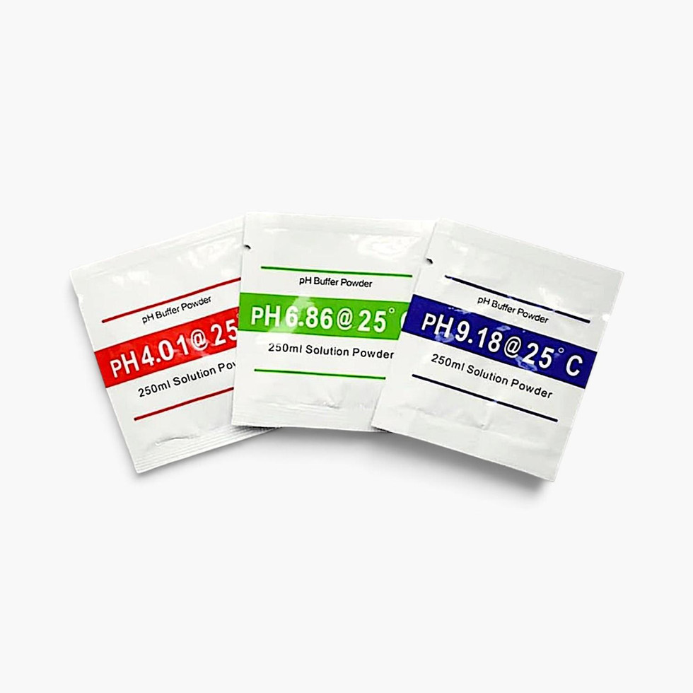 pH Kalibrierpulver 3er-Set – Pufferlösung pH 4,01 / 6,86 / 9,18