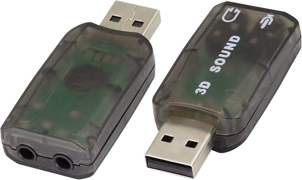 USB Soundkarte 5.1 – Externer 3D Audio-Adapter, Plug & Play für PC