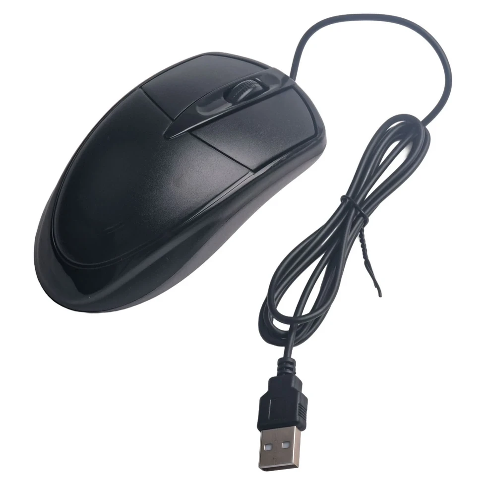 USB Maus E100 kabelgebunden – 1200 DPI, 3 Tasten, Plug & Play für PC