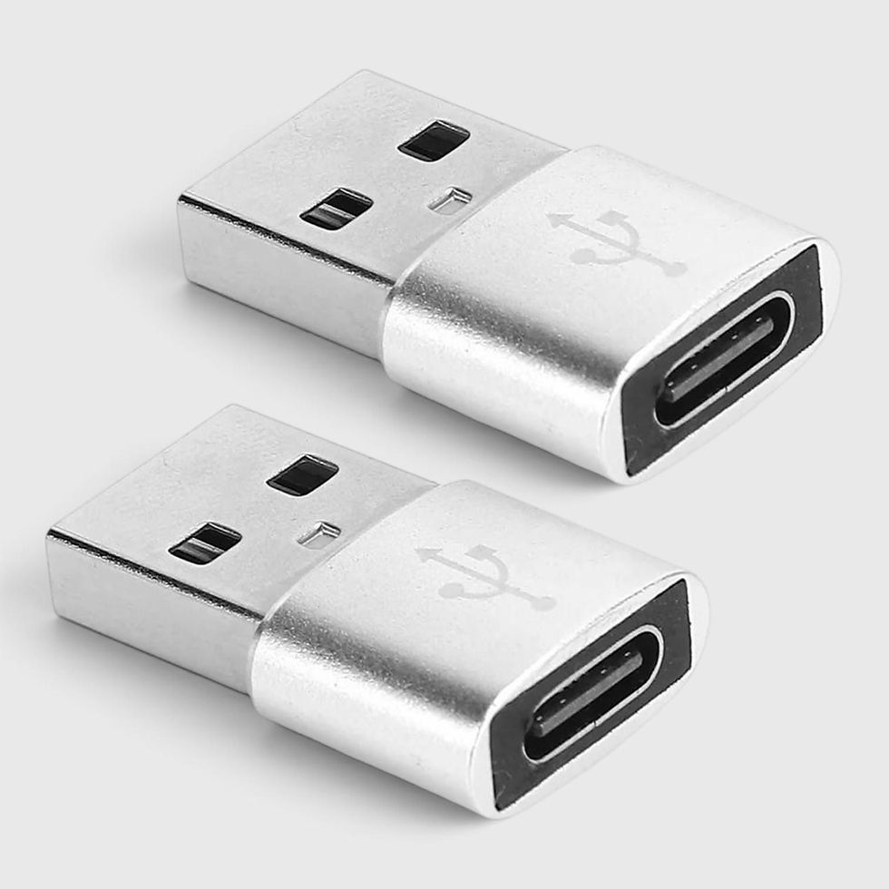 USB-A auf USB-C Adapter USB 2.0 (2er-Set) – OTG, Aluminium