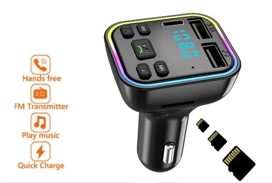 FM Transmitter Bluetooth 5.3 - KFZ Radio Adapter mit Freisprechen & 2x USB