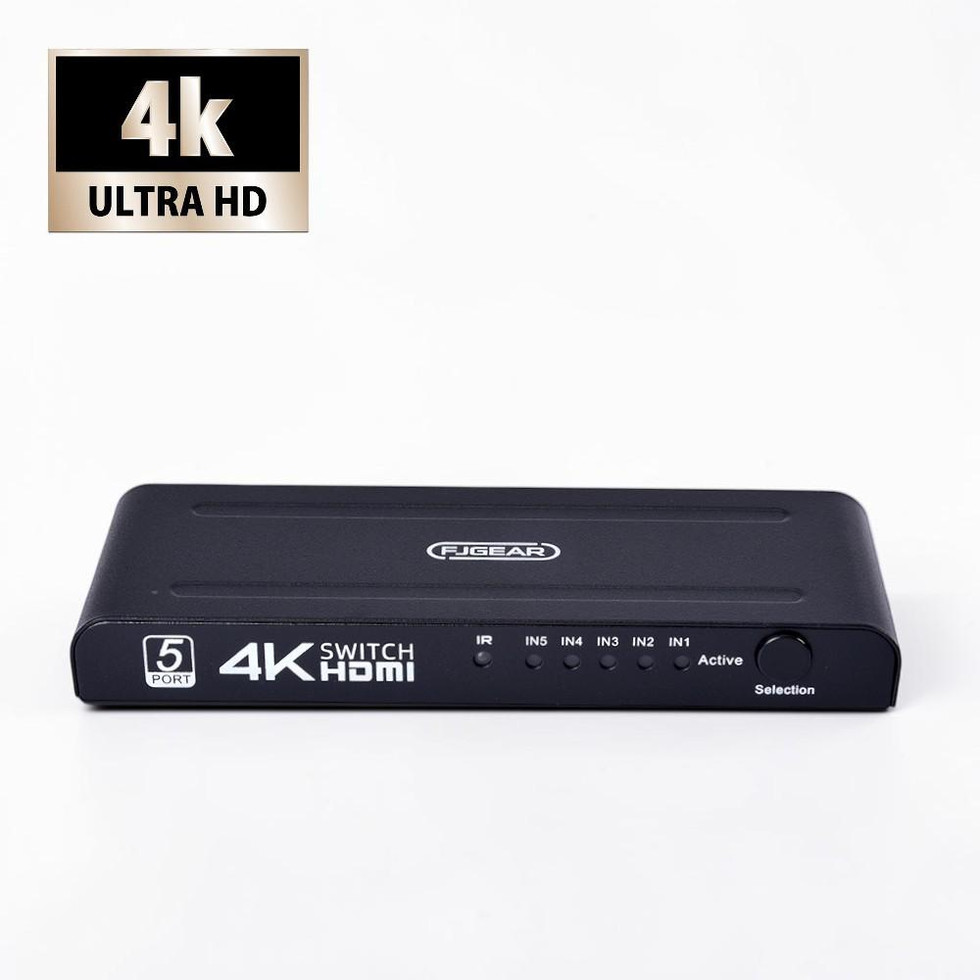 HDMI Switch 5x1 · 4K Umschalter für TV & Monitor