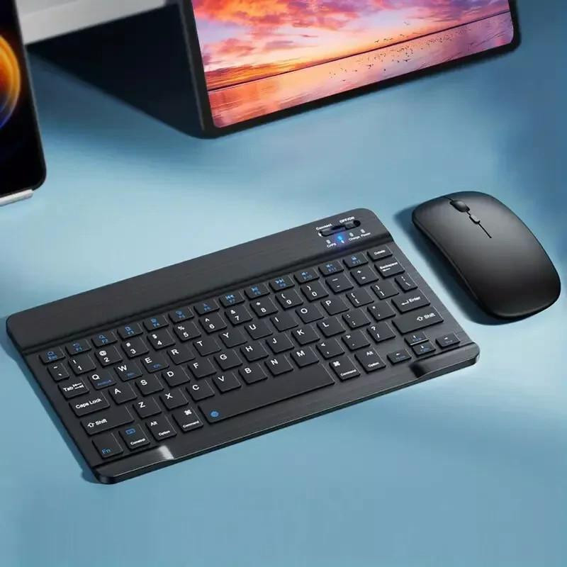 Büro-Komplett-Set – BT-Tastatur & Maus, USB-Hub, DC-Kabel & Verlängerung