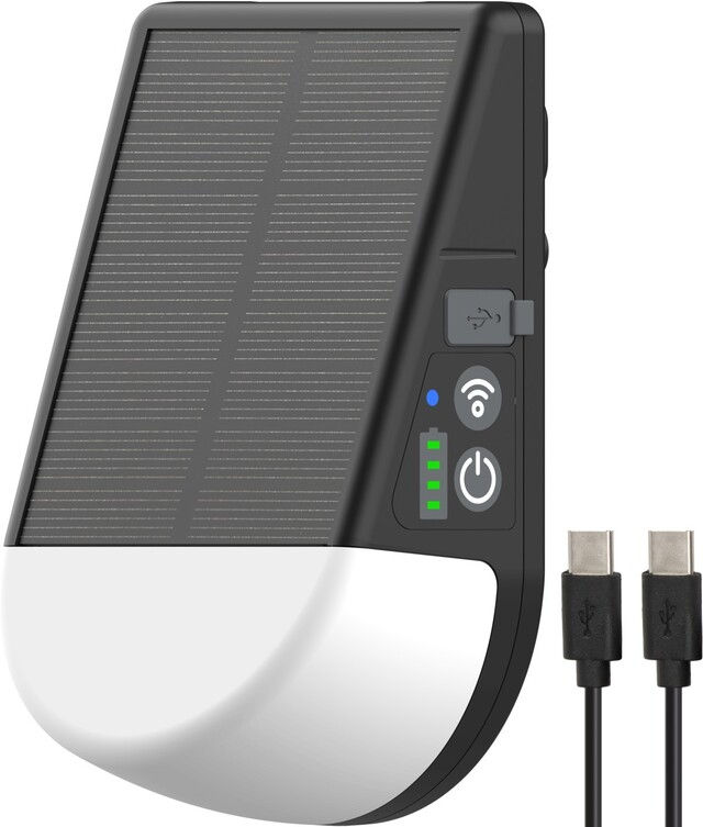 Outdoor Lampe Akku Solar LED LK 300 AS mit Bewegungsmelder IP54, 250 lm, USB C