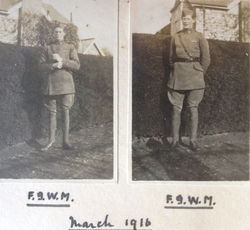 In Uniform at home March 1916