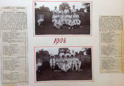 Cricket at Rookery & Gorringes 24 Aug_25 Aug 1908