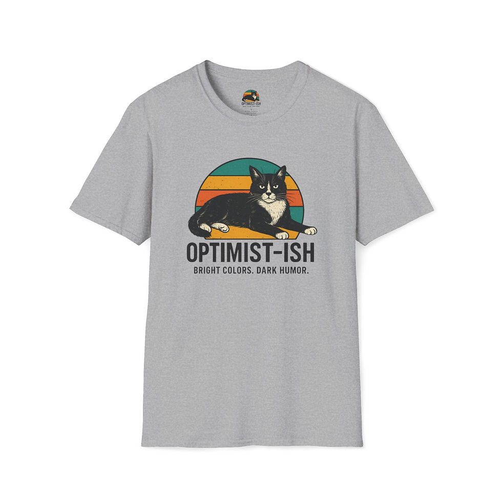Thumbnail: Optimist-ish Unisex Softstyle T-Shirt, Cat Lover Gift, Sarcastic Graphic Tee