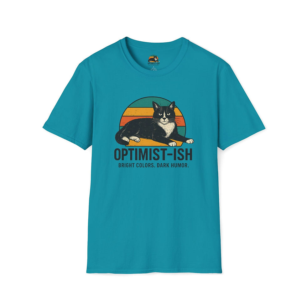 Thumbnail: Optimist-ish Unisex Softstyle T-Shirt, Cat Lover Gift, Sarcastic Graphic Tee