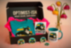 Optimist-ish Box | Sarcastic Self-Care with tee, hat, and more