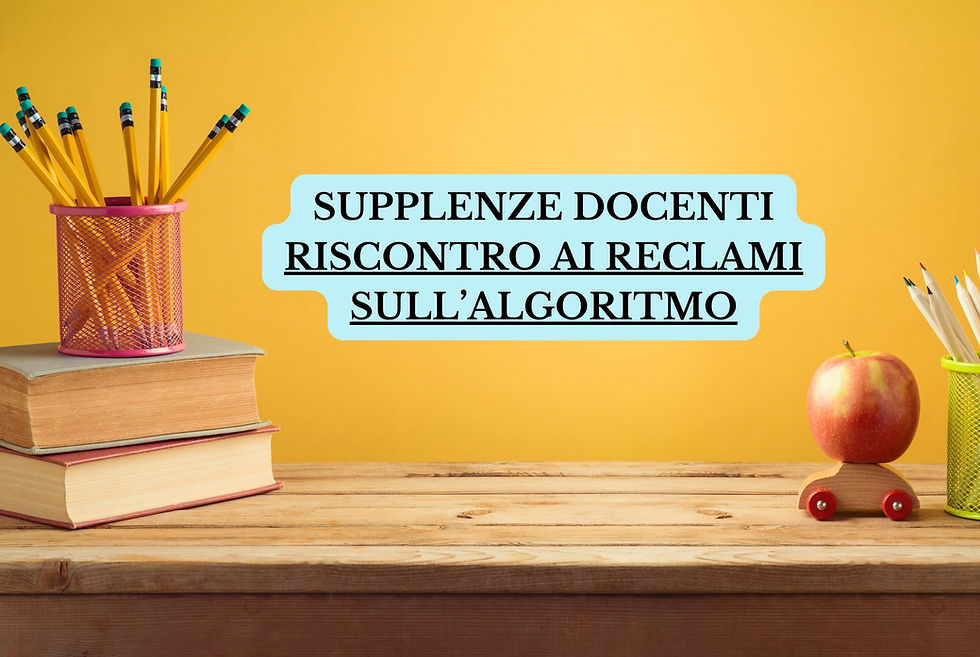 SUPPLENZE DOCENTI 2024, RECLAMI SULL'ALGORITMO: I RISCONTRI DEGLI USR (AGGIORNATO AL 7 OTTOBRE)