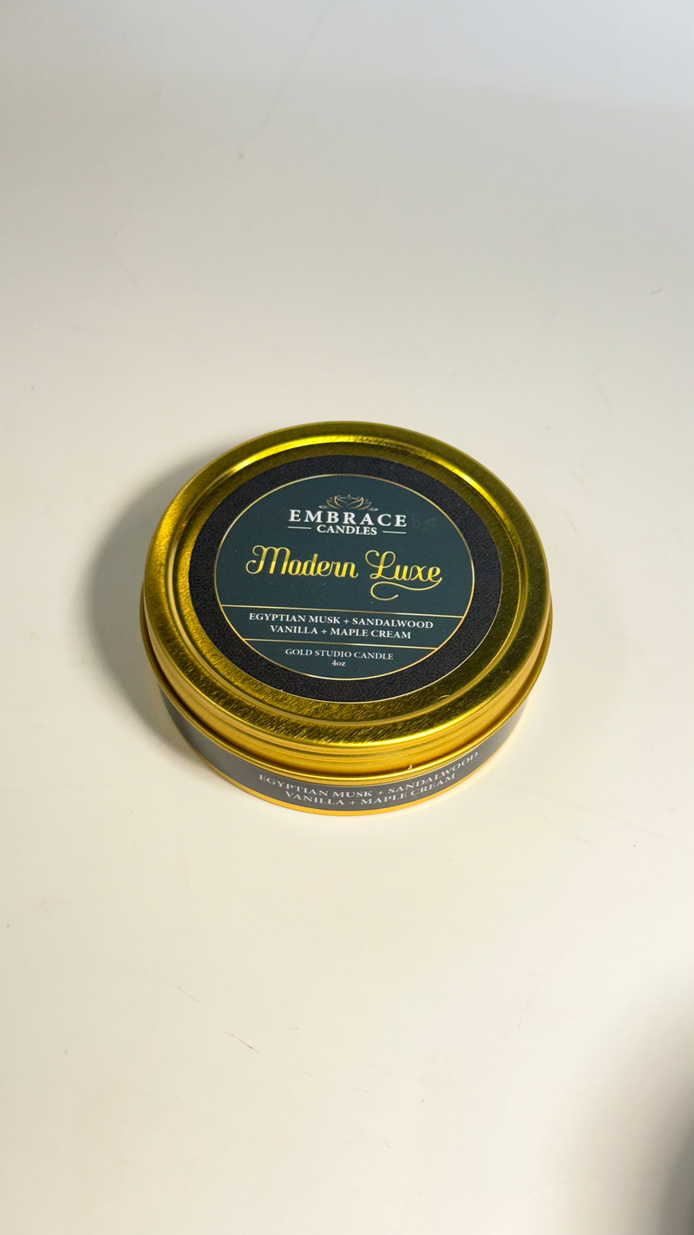 Modern Luxe Gold Studio Tin