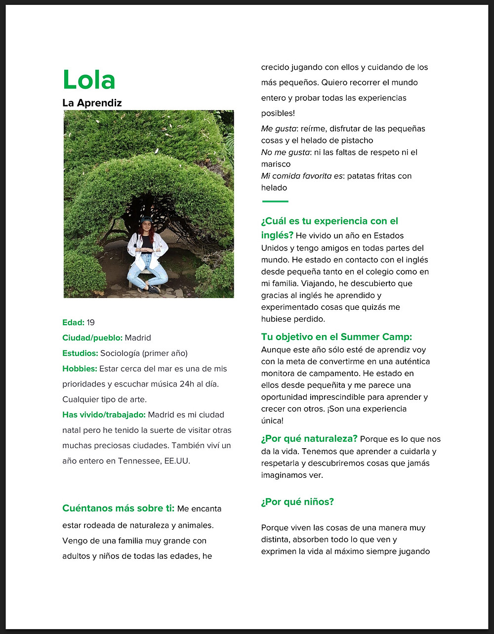 Coordinadora-monitora campamento de verano NewPa