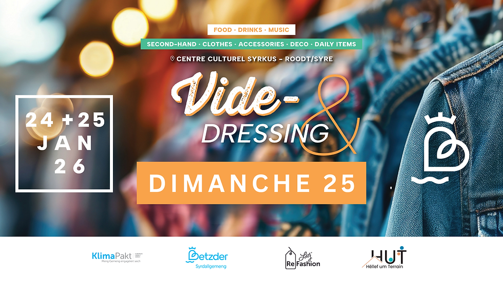 Inscription vide dressing - 25/01