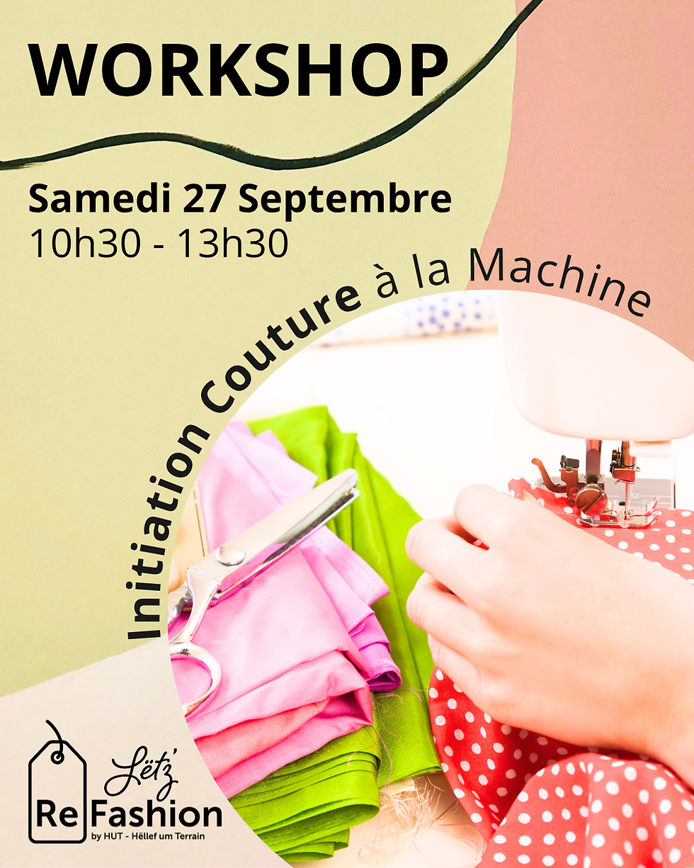 Initiation Couture à la Machine