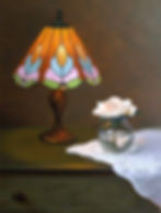 Rose in Lamplight oil 24x18 Available $900 .jpg