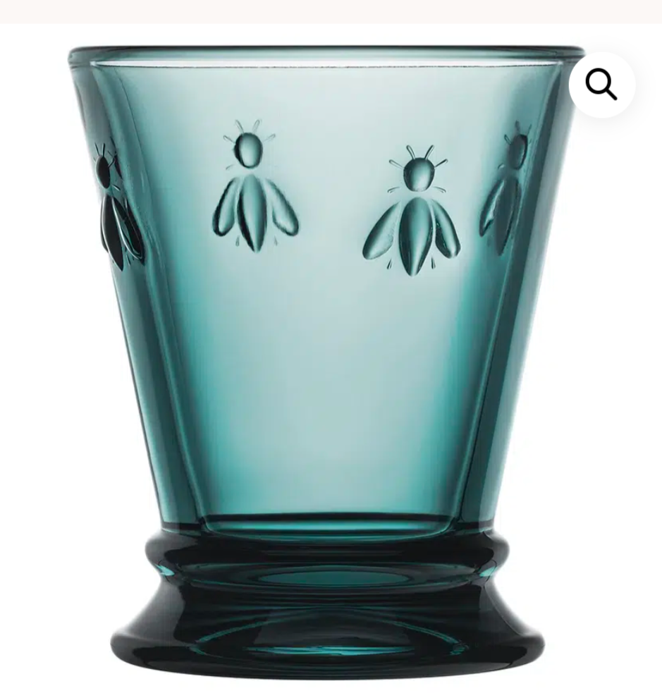 Miniature : Verre à eau Abeille coloré 