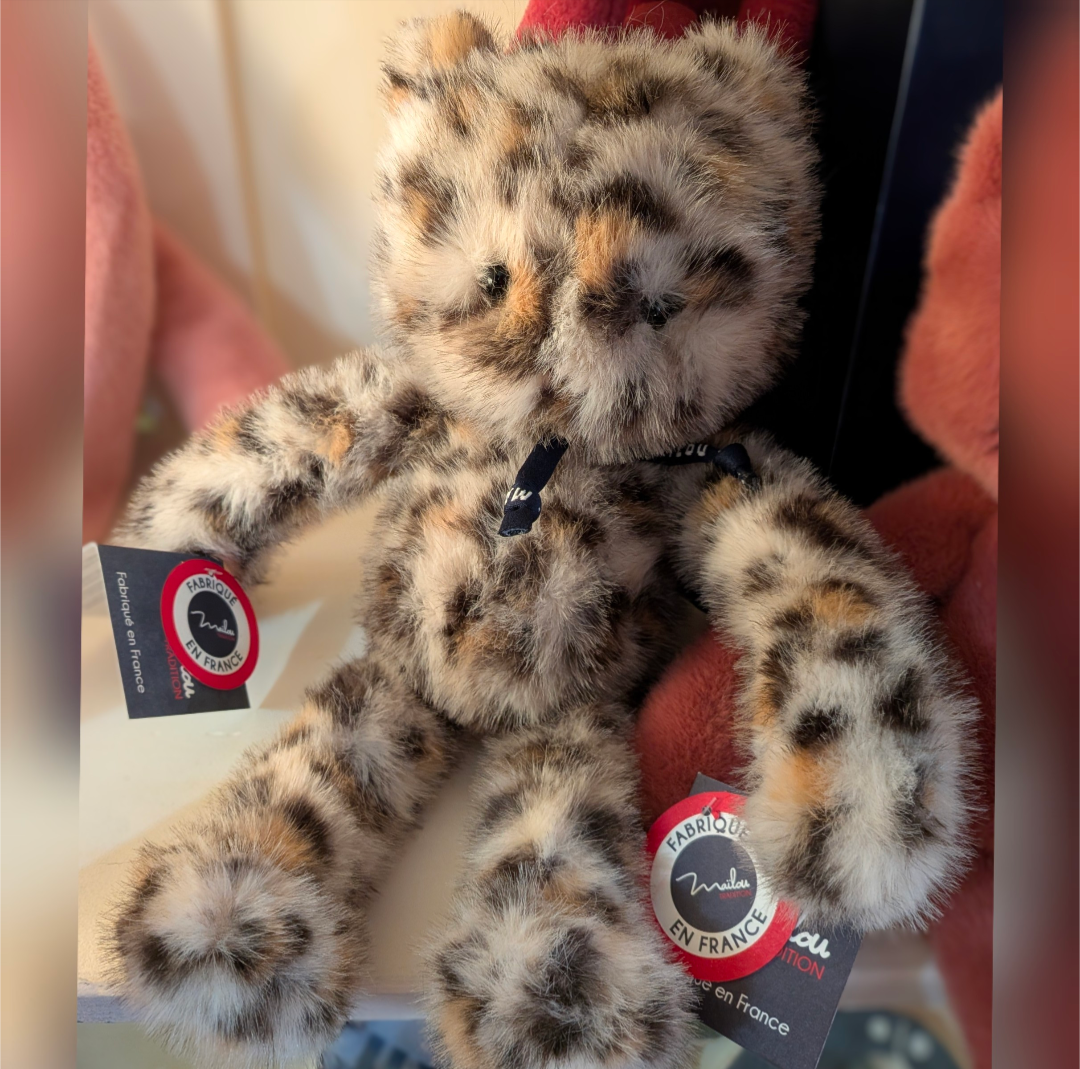 Peluche Chat Méloé léopard
