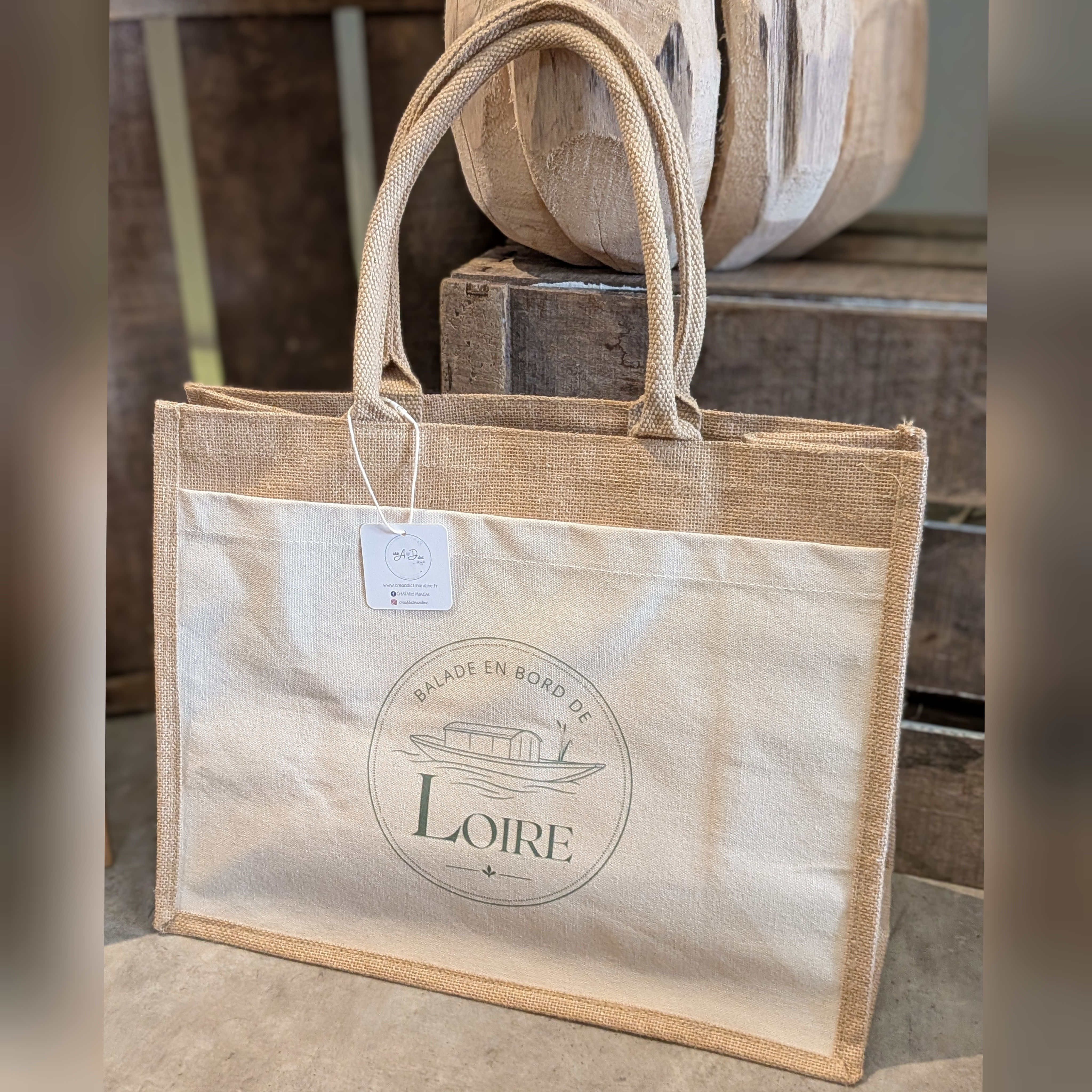 Sac Cabas jute taille L