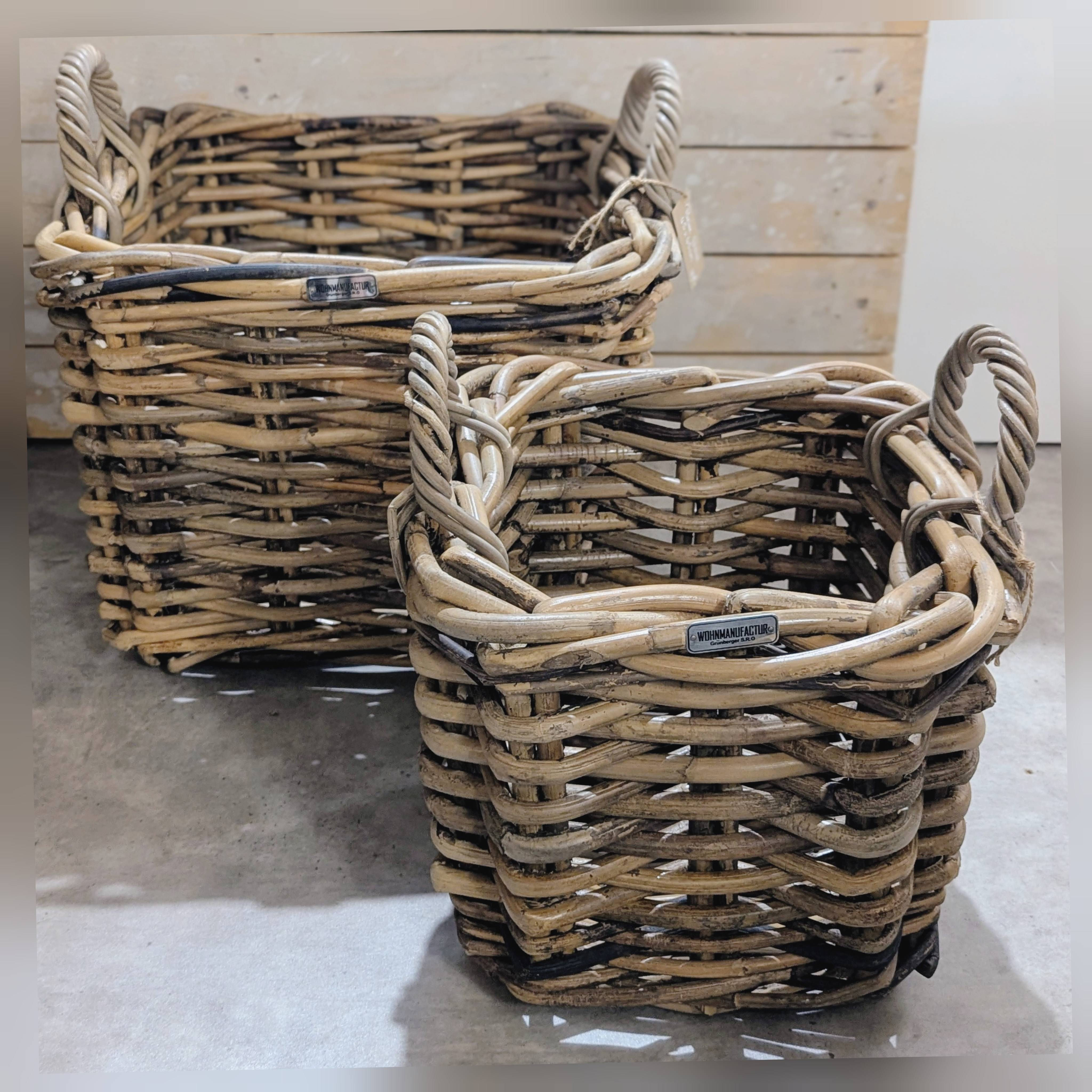 Grand panier en osier 