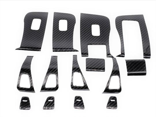 KIT BOUTONS DE PORTE CARBONE