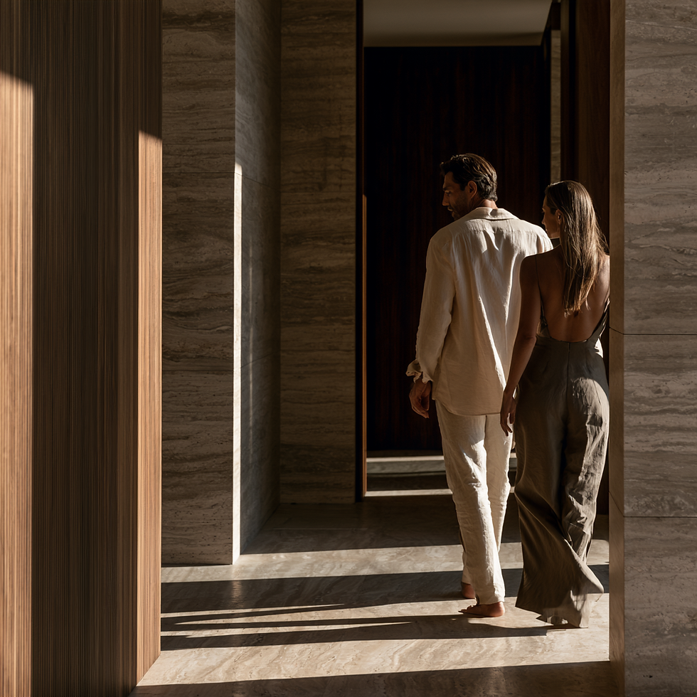Couple experiencing emotional distance and relationship issues at home.