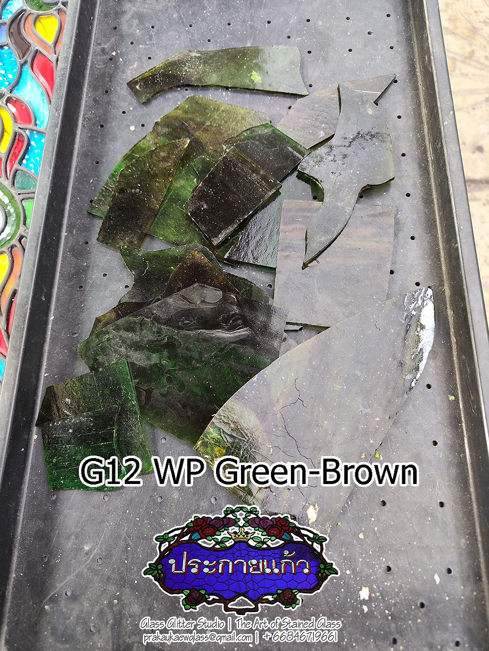 Imej kecil: (TRANSPARENT GREEN) Stained Glass Shard