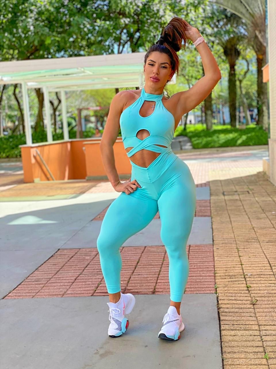 Miniatura: Calça Bruna - Verde Água