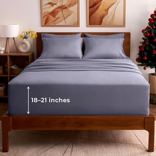 Thumbnail: Mellanni Iconic King Sheet Set - 6-Piece Bed Sheets, (Including 4 Pillowcases),