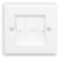 WPWB50 - White Brush Wall Plate