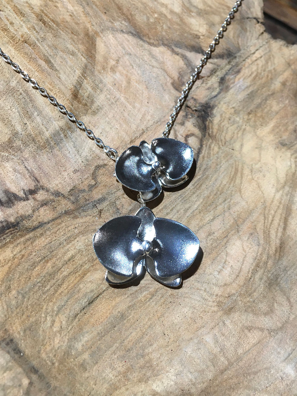 Miniature : Collier orchidée