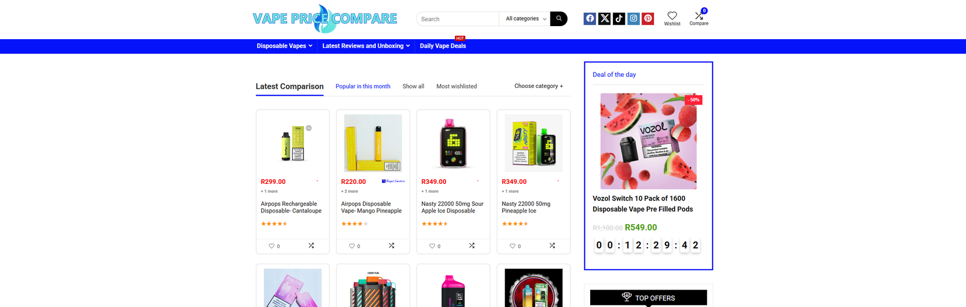 Vape Price Compare