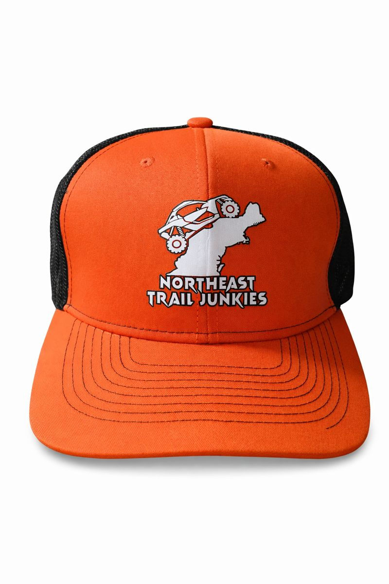 Northeast Trail Junkies Trucker Hat – Blaze Orange