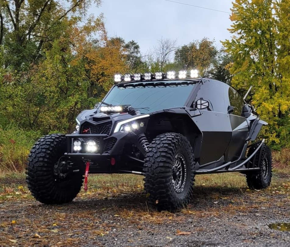 Thumbnail: HRT Can-Am X3 Max Stock Windshield Radius Cage