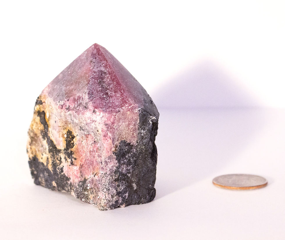 Thumbnail: Rhodonite semi polished point