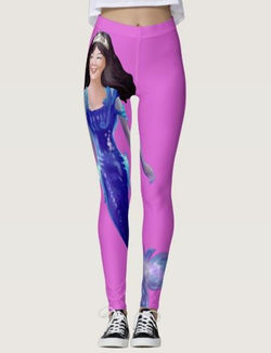 Mermaid Georgeous Purple Leggings
