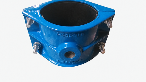 Vista do produto — AQUAFITTING Colar de tomada roscado para tubos de ferro fundido dúctil
