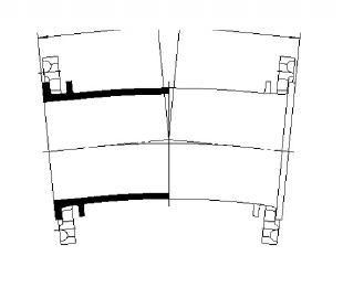 Loose-flanged 11.5-degree bend — AQUAFITTING owned catalogue drawing