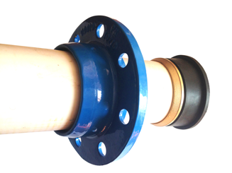 Quick Adaptor for PE / PVC pipes — illustrated configuration.