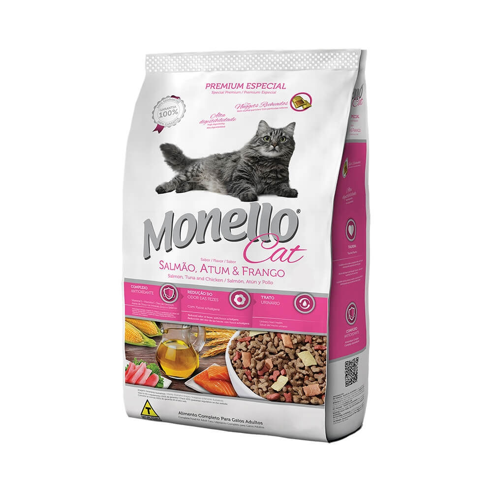 Monello Cat Salmón, Atún y Pollo 15Kg