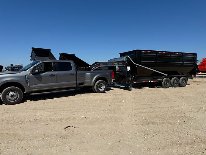 30 Yard Dumpster Being Picked up Near Dallas with Truck.JPG