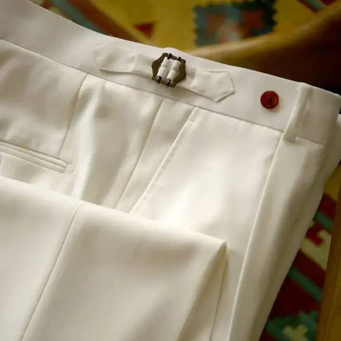 Miniature : Spring Summer Men's Fashion Solid Color Suit Trousers