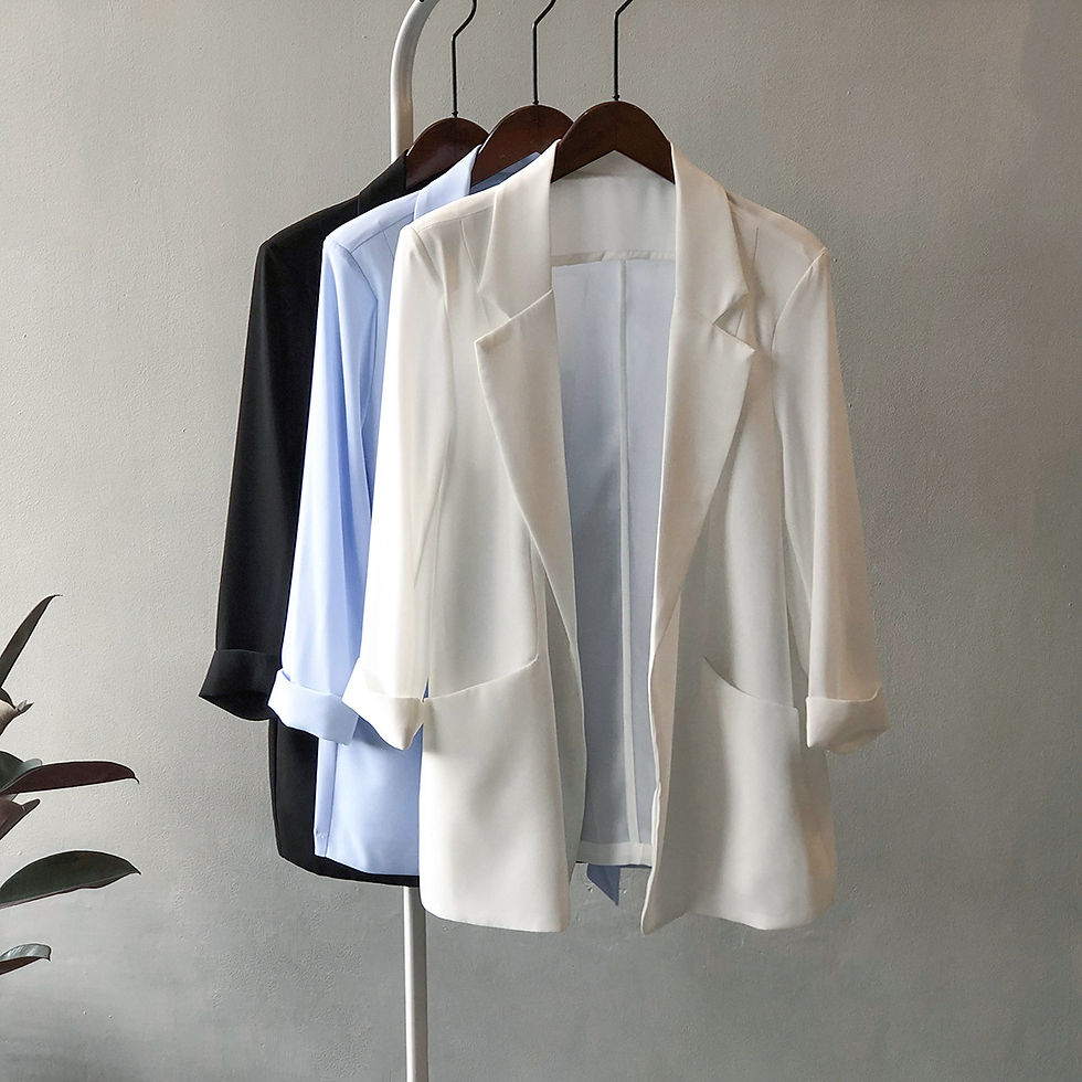 Thumbnail: Women's Suits Thin Style Sleeve Summer