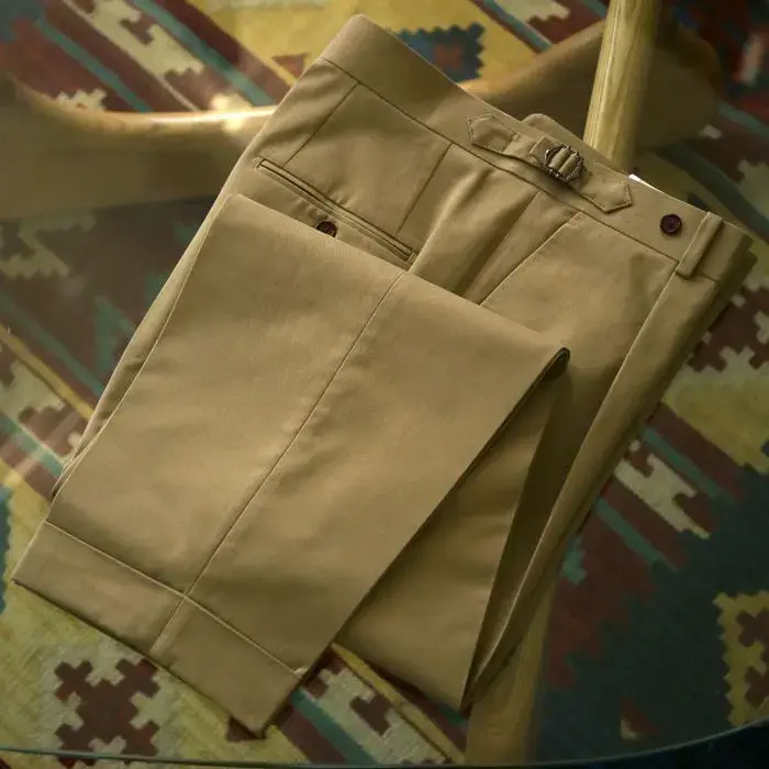 Miniature : Spring Summer Men's Fashion Solid Color Suit Trousers