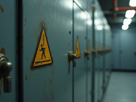 An electrical panel with visible signs of damage and wear