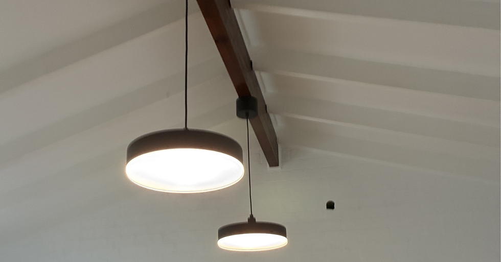 Modern pendant lighting installed in a Perth home by a Perth electrician, showcasing stylish ceiling lighting design for new builds and renovations.